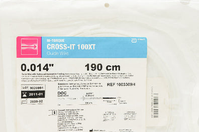 Abbott 1003309H Hi-Torque CROSS-IT 100XT Guide Wire 0.014inch x 190cm (x)